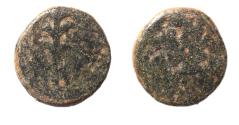 Ancient Coins - BE-HEADER OF JOHN THE BAPTIST: JUDAEA, Herodians. Herod III Antipas. 4 BCE-39 CE. Æ Unit