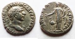 Ancient Coins - Arabia. Petra or Bostra Mint. Trajan 98 - 117 A.D. Silver Drachm