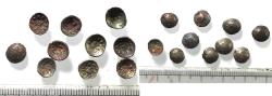 Ancient Coins - LOT OF 10: ARABIA, Southern. Himyar. 'Amd?n Bay?n Yahaqbi?. Circa AD 100-120. AR Fractions. 0.30 gm