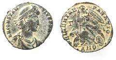 Ancient Coins - CONSTANTIUS II AE . FALLEN HORSEMAN