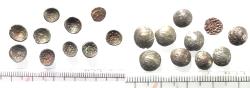 Ancient Coins - LOT OF 10: ARABIA, Southern. Himyar. 'Amd?n Bay?n Yahaqbi?. Circa AD 100-120. AR Fractions. 0.30 gm