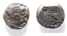 Ancient Coins - Caria. Uncertain mint. circa 500 BC. AR stater (19mm, 11.15g).