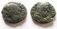Ancient Coins -  Egypt. ALexandria. Nero. BI Tetradrachm with Zeus Olympios / STAR