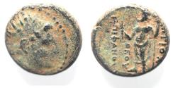 Ancient Coins - Seleukid Kings. Antiochos IV Epiphanes (175-164 BC). AE (17mm, 6.94g.) Antioch on the Orontes. Struck c. 173/2-169 BC.