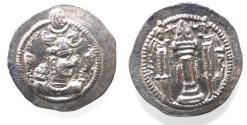Ancient Coins - Sasanian Kingdom, Peroz I, 458-471 AD. AR drachm