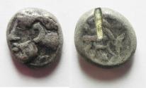 Ancient Coins - GREEK. Philistia. Uncertain mint.  AR drachm (13mm, 2.92g). Struck c. 450-333 BC.  
