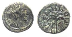 Ancient Coins - Phoenicia. Tyre. Pseudo-autonomous issue. 2nd century A.D. Æ 16. NICE! TYCHE. PALM