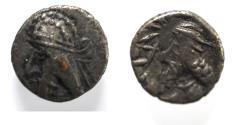 Ancient Coins - Kings of Persis. 2nd century BC. AR Obol