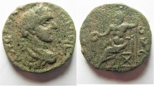 Ancient Coins -  Rare small-flan variety: Arabia Esbous under Elagabalus (AD 218-222). AE 21mm, 7.13g.