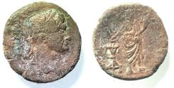 Ancient Coins - JUDAEA. CAESAREA MARITIMA. TRAJAN AE 25