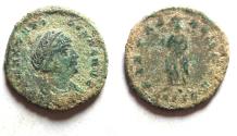 Ancient Coins - AS FOUND: Theodora. Died before AD 337. Æ 4