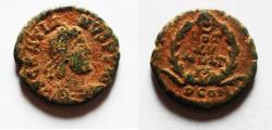 Ancient Coins - GRATIAN AE 4 . ORIGINAL DESERT PATINA