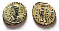 Ancient Coins - ORIGINAL DESERT PATINA. CONSTANTIUS II AE FOLLIS