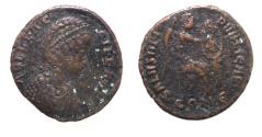 Ancient Coins - AELIA FLACILLA, wife of Theodosius I. Died 386 AD. AE FOLLIS