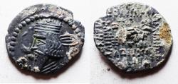 Ancient Coins - Parthian Kingdom. SILVER DRACHM . choice as found