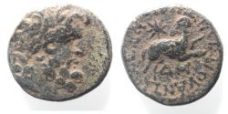 Ancient Coins - Seleucis and Pieria. Antioch Æ 19 . Star of Bethlehem depicted. 1st Century AD