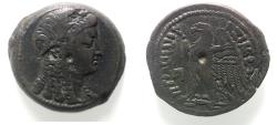Ancient Coins - PTOLEMAIC KINGS of EGYPT. Ptolemy V or Ptolemy VI. 204-180 BC or 180-145 BC. Æ. ISIS