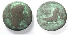 Ancient Coins - Egypt. Alexandria under Augustus (27 BC-AD 14). AE Diobol . Struck c. AD 1-5.