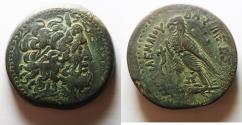 Ancient Coins - 41MM : PTOLEMAIC KINGDOM. Ptolemy IV Philopator (225-205 BC). AE drachm. Alexandria Struck 222-220/19 BC