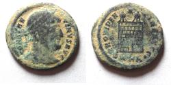 Ancient Coins - ORIGINAL DESERT PATINA: CONSTANTINE I AE FOLLIS. CAMP GATE