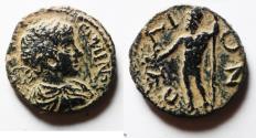 Ancient Coins - Apparently unpublished.: ROMAN PROVINCIAL. Messenia. Pylos under Caracalla (c. AD 198-205). AE assarion (21mm, 5.23g).