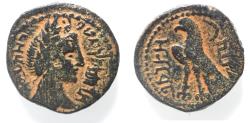 Ancient Coins - Arabia. Nabataean Kings. Aretas IV (9 BC-AD 40). AE “half silver” (19mm, 6.77g). Dated regnal year 10 (AD 1/2).