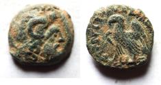 Ancient Coins - CYRENE: Ptolemaic Kingdom. Ptolemy VIII Euergetes II (Physcon). Second reign, 145-116 B.C. Æ 14