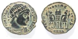 Ancient Coins - BEAUTIFUL CONSTANTINE I THE GREAT AE 3 . AS FOUND