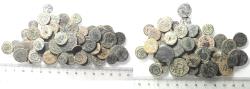Ancient Coins - AS FOUND: LOT OF 50 ROMAN AE COINS
