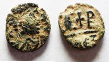 Ancient Coins - JUSTIN II, 12 NUMMI, 565-578 AD, ALEXANDRIA