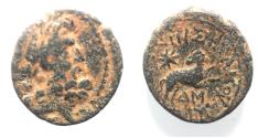 Ancient Coins - Seleucis and Pieria. Antioch Æ 20 . Star of Bethlehem depicted. 1st Century AD