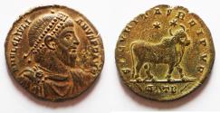 Ancient Coins - Julian II. AD 360-363. Æ Double Maiorina . Antioch mint. Bull
