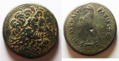 Ancient Coins - 42MM : PTOLEMAIC KINGDOM. Ptolemy IV Philopator (225-205 BC). AE drachm. Alexandria Struck 222-220/19 BC