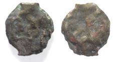 Ancient Coins - Arabia Felix. Hadhramawt. First century BC-first century AD. Cast AE UNIT . Shaqar mint.
