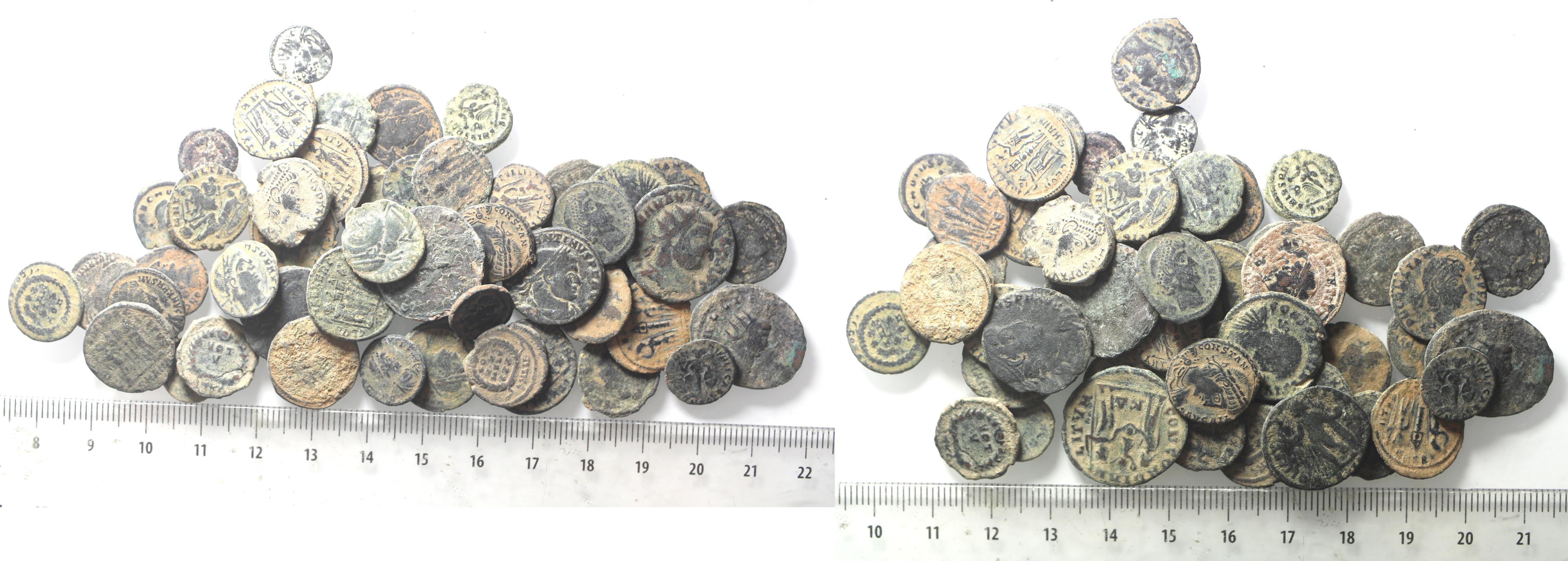 AS FOUND: LOT OF 50 ROMAN AE COINS | Lots & Collections