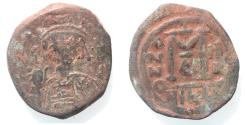 Ancient Coins - AS FOUND. MAURICE TIBERIUS AE FOLLIS