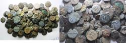 Ancient Coins - DEALER'S LOT OF 113: JUDAEA. MIXED AE PRUTOT.
