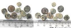 Ancient Coins - ROMAN. LOT OF 10 AE 4 COINS. LATE ROMAN . SCARCE ONES