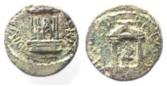 Ancient Coins - ONLY COIN ISSUED IN THE NAME OF CLAUDIA, NERO'S DAUGHTER: CAESAREA PANIAS. DIVA POPPAEA & DIVA CLAUDIA UNDER NERO. AE 20