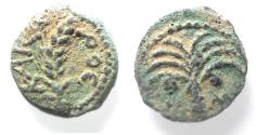 Ancient Coins - Judaea Marcus Ambibulus Roman Prefect Under Augustus AE Prutah . 9-10 AD