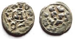 World Coins - The Money that Conquered the Holy Land in the First Crusade: Italy. Lucca. Enrico III. IV or V (1039-1125). AR Denaro