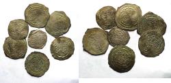 World Coins - ISLAMIC . LOT OF 7. SILVER DIRHAMS FROM YEMEN.