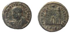 Ancient Coins - CONSTANTIUS II AE FOLLIS. CAMP GATE