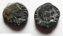 Ancient Coins - Nabatean Kingdom. Rabbel II (AD 70-106). AR drachm (12mm, 3.33g). Struck c. AD 80/1-91/2.