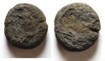 Ancient Coins - PHOENICIA, Tyre. Uncertain king. Circa 393-358 BC. BRONZE CORE OF A FOUREE AR Shekel