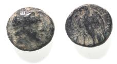 Ancient Coins - Ptolemaic Kings. Ptolemy II Philadelphos (285-246 BC) AE chalkous (12mm, 1.50g) Tyre mint. Struck c. 274-271 BC.