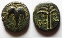Ancient Coins - Judaea. Bar Kokhba War (AD 132-135). Medium bronze (23mm, 12.74g). Struck in year 1 (AD 132/3).