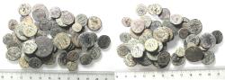 Ancient Coins - AS FOUND: LOT OF 50 ROMAN AE COINS