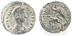 Ancient Coins - CONSTANTIUS II AE , FALLEN HORSEMAN. AS FOUND.