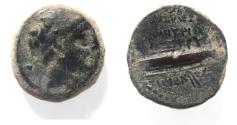 Ancient Coins - AS FOUND: SELEUCID KINGDOM. DEMETRIUS II AE 19. TYRE